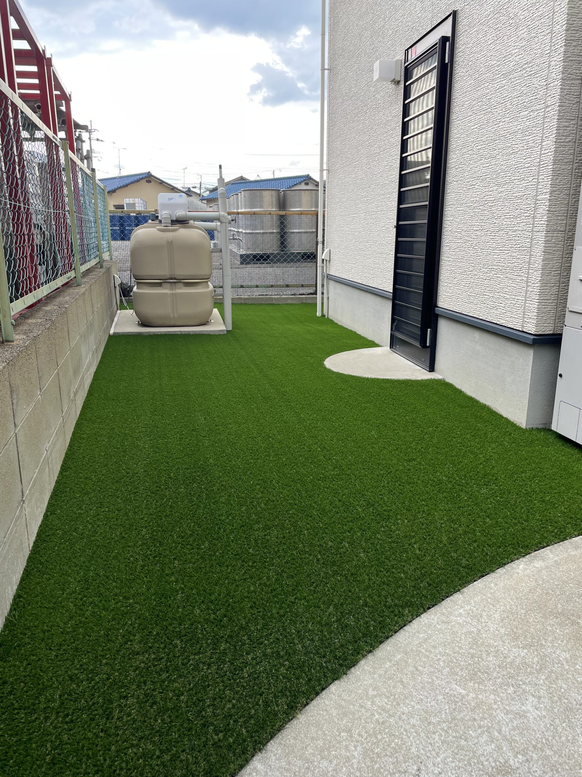 【人工芝施行】福岡県糟屋郡