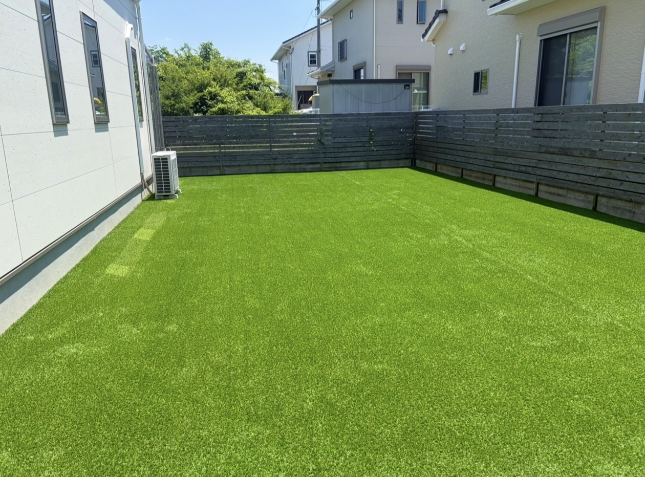 【人工芝施工】福岡県福津市津屋崎